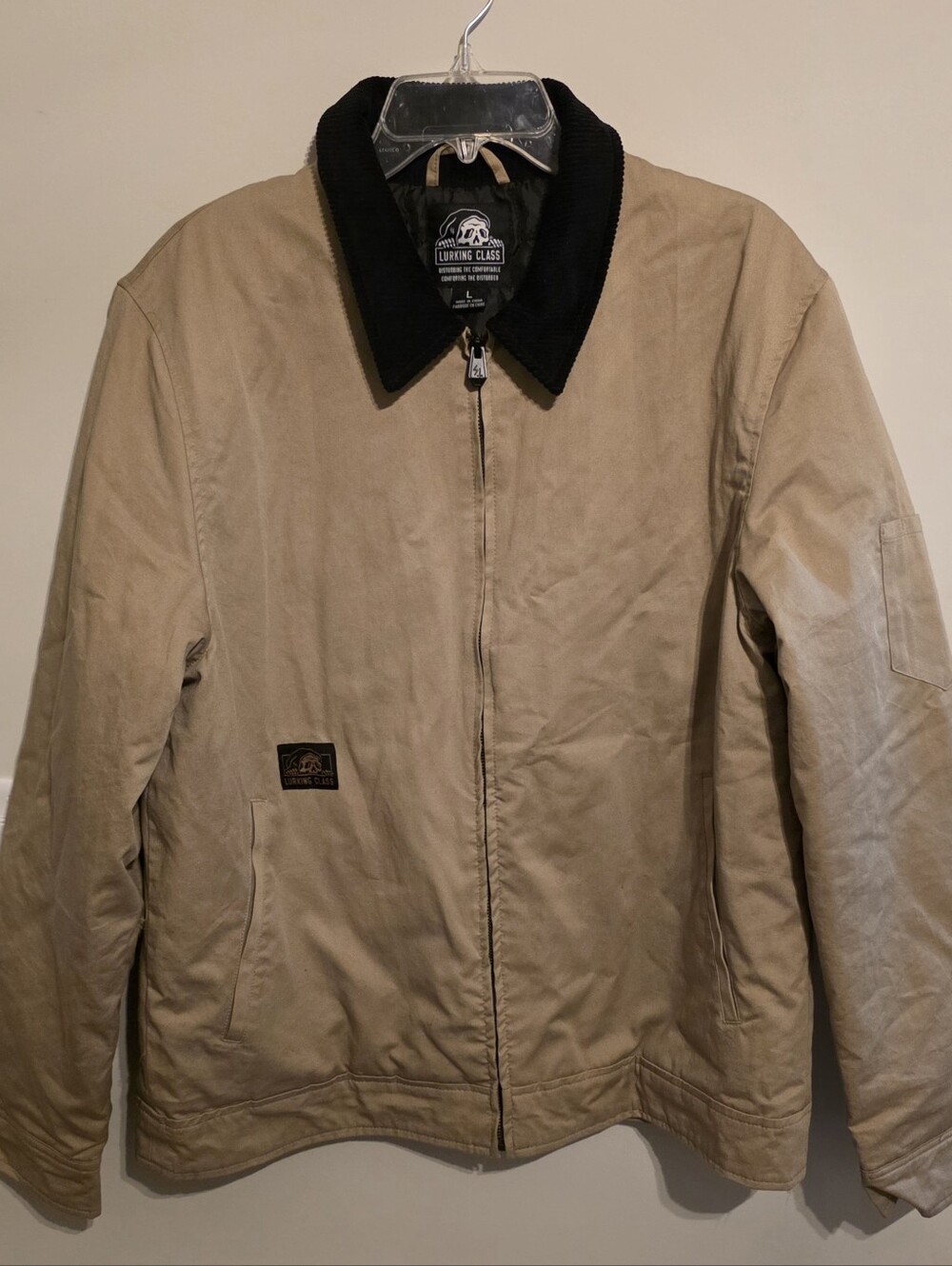 Lurking Class by Sketchy Tank Wolves Khaki Work Jacket - Large